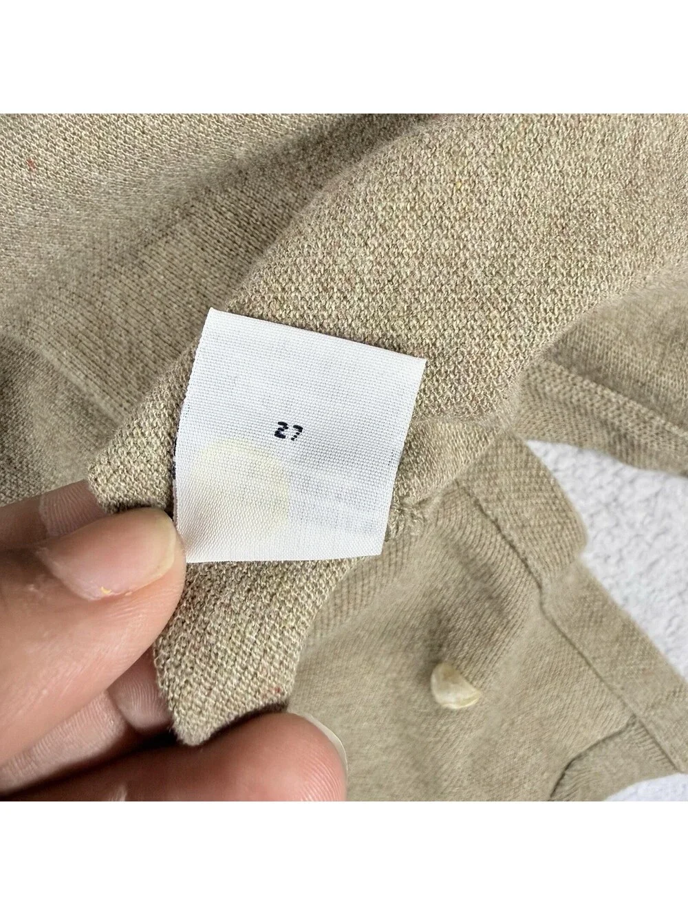 Polo Ralph Lauren Men's M Medium Tan Short Sleeve Pique Polo Shirt